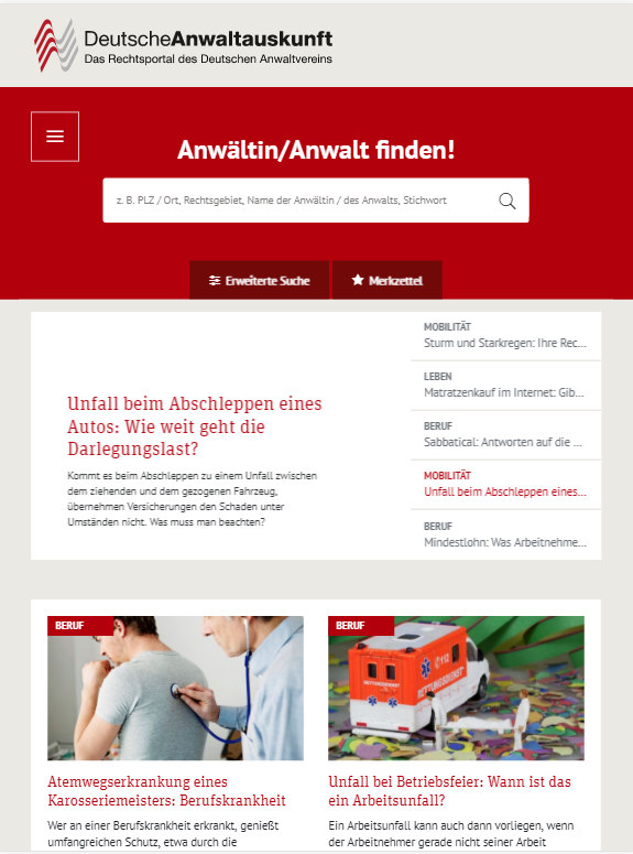 anwaltauskunft.de » Urban Media anwaltauskunft.de » Urban Media