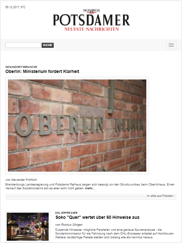 Potsdamer Neueste Nachrichten » Urban Media Potsdamer Neueste Nachrichten » Urban Media