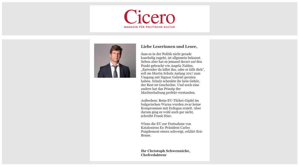 Cicero Newsletter » Urban Media Cicero Newsletter » Urban Media