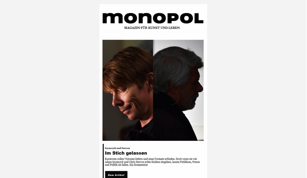 Monopol Newsletter » Urban Media Monopol Newsletter » Urban Media