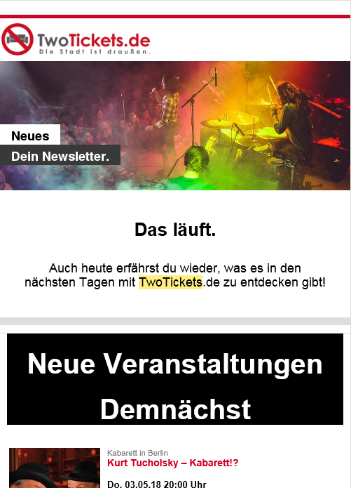 TwoTickets Newsletter » Urban Media TwoTickets Newsletter » Urban Media