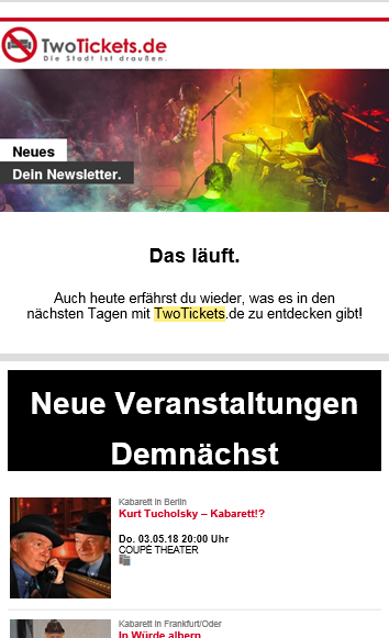 TwoTickets Newsletter » Urban Media TwoTickets Newsletter » Urban Media
