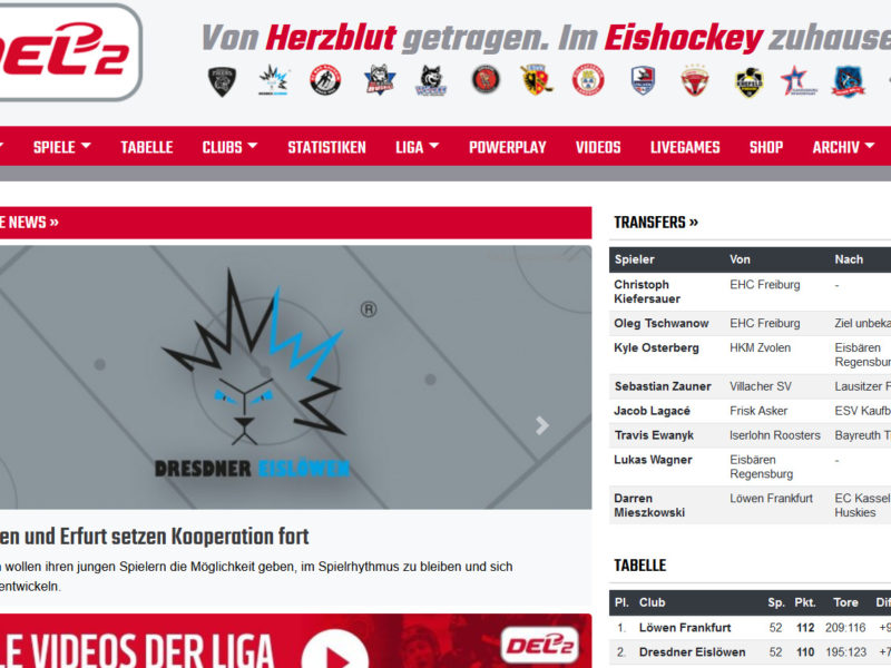 Deutsche Eishockey Liga 2 » Urban Media