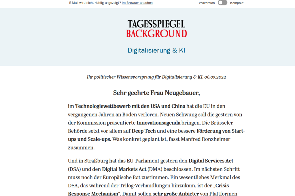 Tagesspiegel Background » Urban Media